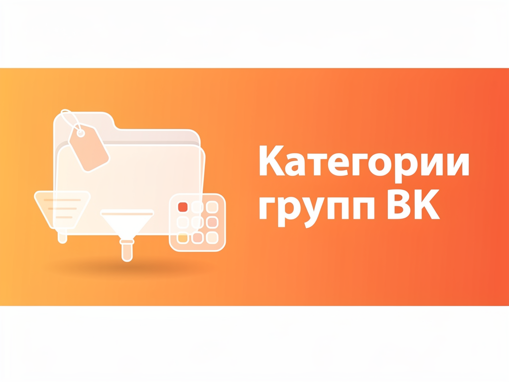 Категории групп ВК в Sendy Bot